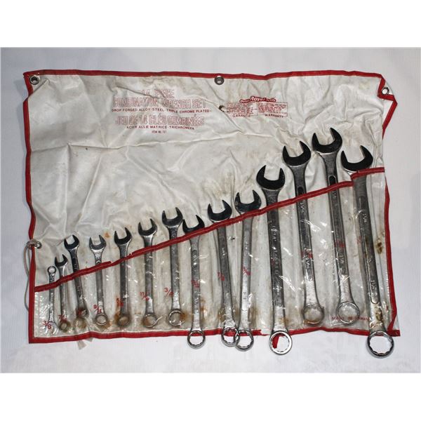 #1090 Complete Metal Tool Wrench Set with Bag