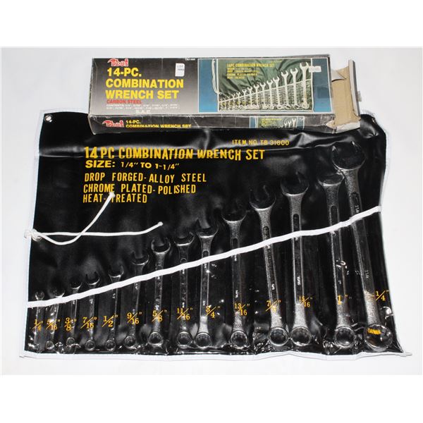 #1092 Complete Metal Tool Wrench Set Bag Boxed