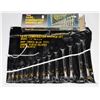 Image 1 : #1092 Complete Metal Tool Wrench Set Bag Boxed