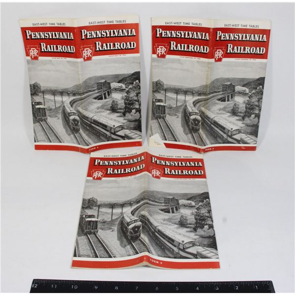 #1099 Pennsylvania Railroad Time Tables 1953