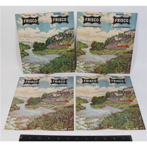 #1100 Frisco Railroad Time Tables January 1963