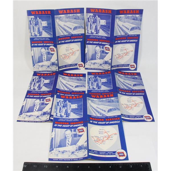#1104 Wabash Railroad Time Tables 1957
