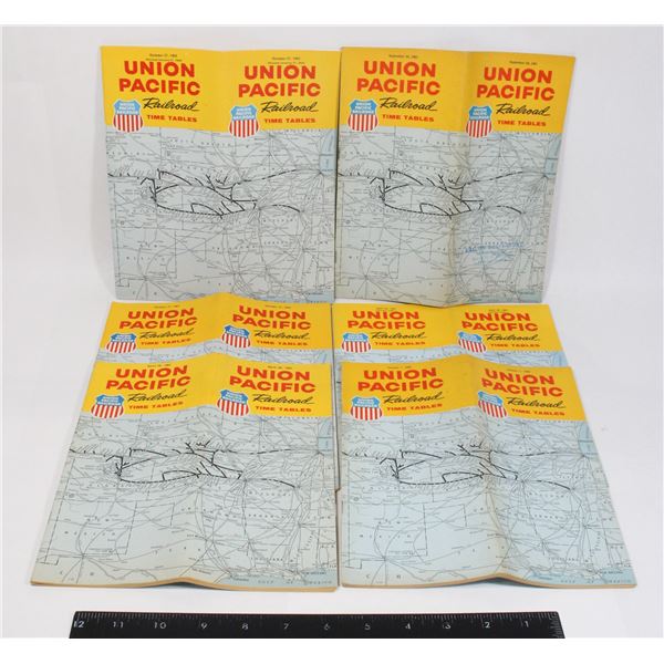 #1105 Union Pacific Railroad Time Tables 1961