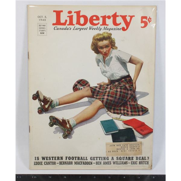 #1108 October 5th Liberty Magazine WW2 Era
