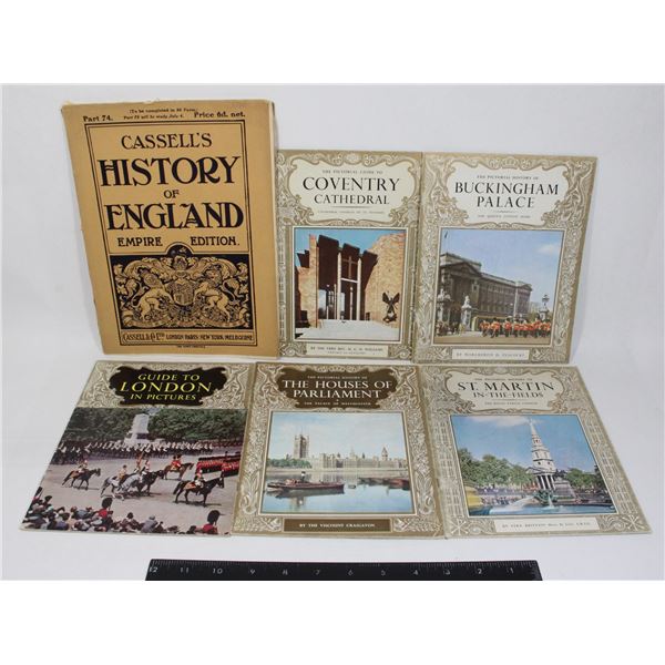 #1111 Lot of British History Softcover Books 1900s