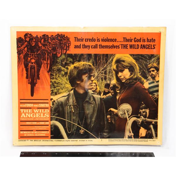 #1115 1966 The Wild Angels Movie Poster Card