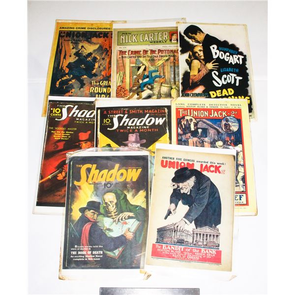 #1116 Lot of 8 Posters Vintage Magazine Covers