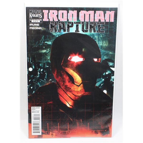 #1159 Marvel Comics Iron Man Rapture #3 Dec 2010