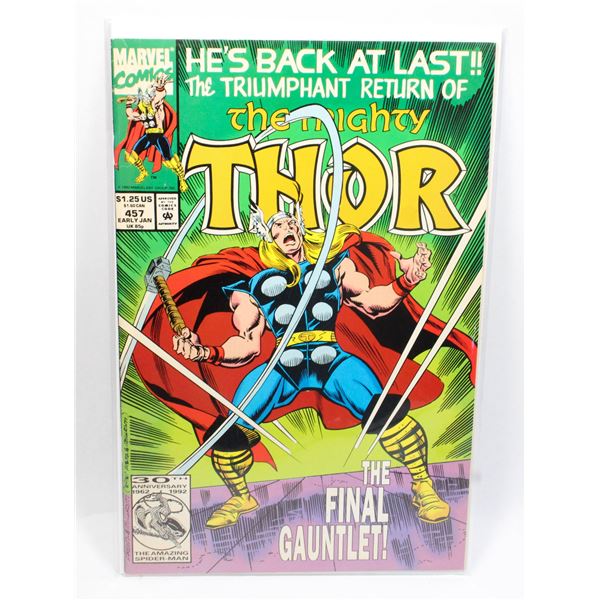 #1170 Marvel Comics Mighty Thor #457 January 1992