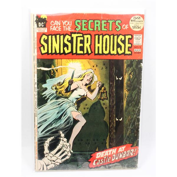 #1228 DC Comics Secrets of Sinister House #5 1972