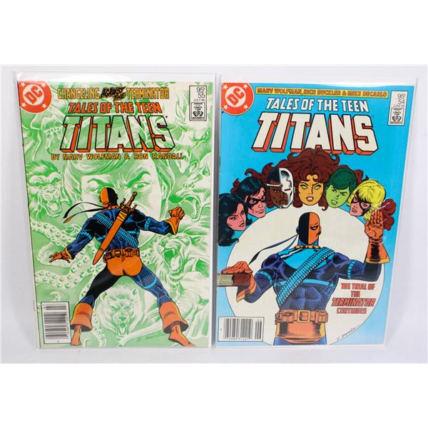 #1282 DC Comics Tales of The Teen Titans #54 #55