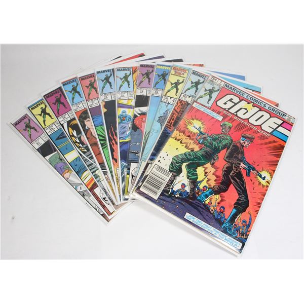 #1294 Marvel Comics G.I. Joe Comics Lot of 12 1983