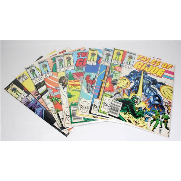 #1296 Marvel Comics Tales of G.I. Joe Lot of 10