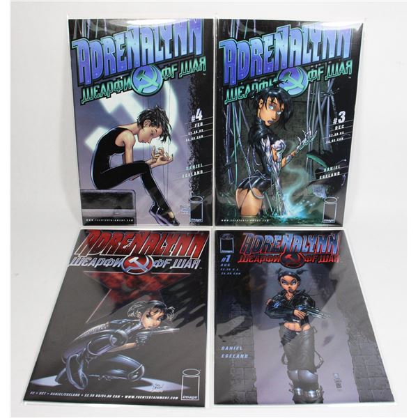 #1300 Image Comics Adrenalynn Weapon of War #1-4