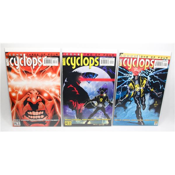 #1306 Marvel Comics Cyclops Icons #1-#3 Sept 2001