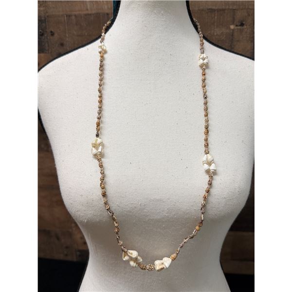 Hilo Hattie Blue Label Shell Lei 34"L