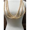 Image 10 : Niihau Triple-Strand Shell Lei, Pikake Style w/ COA 40"L