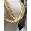 Image 15 : Niihau Triple-Strand Shell Lei, Pikake Style w/ COA 40"L