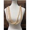 Image 7 : Niihau Triple-Strand Shell Lei, Pikake Style w/ COA 40"L