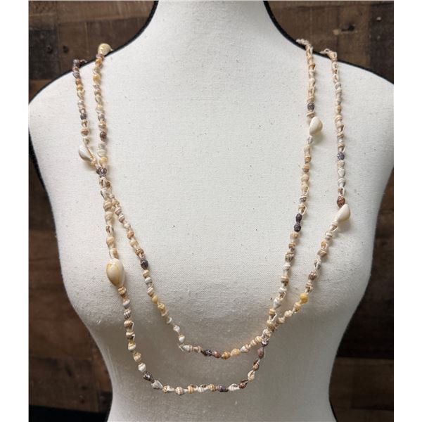 Qty 2 Hilo Hattie Orange Label Shell Lei 36"L