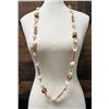 Image 1 : One-of-a-Kind Scallop & Pressed Cork Lei from Japan 36"L