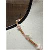 Image 2 : Hand Carved  Mother of Pearl Necklace w/ Dolphin & Shark Amakua 16"L