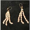 Image 1 : Niihau Triple Strand Onikiniki Momi Shell Earrings w/ Puka Shell 3.5"L