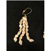 Image 2 : Niihau Triple Strand Onikiniki Momi Shell Earrings w/ Puka Shell 3.5"L
