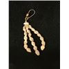 Image 6 : Niihau Triple Strand Onikiniki Momi Shell Earrings w/ Puka Shell 3.5"L