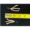 Image 8 : Niihau Triple Strand Onikiniki Momi Shell Earrings w/ Puka Shell 3.5"L