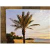 Image 3 : Palm Tree Artwork by School of Daniel Kim Artist Sukjun, Unframed 20" x 16"