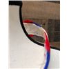 Image 5 : Vintage Hand-Sewn Hawaiian Red, White & Blue Feather Hat Band Lei on Flannel 25"L