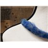 Image 2 : Vintage Domed Hawaiian Pheasant Feather Hat Band Lei on Flannel (Rare) 25"L