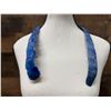 Image 5 : Vintage Domed Hawaiian Pheasant Feather Hat Band Lei on Flannel (Rare) 25"L