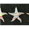 Image 3 : Qty 3 Hawaii Glass Co. Starfish Pendants 2" Dia