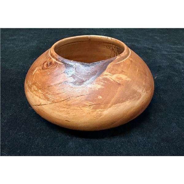 Hawaiian Calabash Bowl Signed by Maker/Restorer 5" Dia, 3.75"H