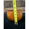 Image 11 : Antique Koa Wood 19th Century Calabash Bowl w/ Resin Restorations 6.5" Dia, 5"H
