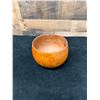 Image 4 : Antique Koa Wood 19th Century Calabash Bowl w/ Resin Restorations 6.5" Dia, 5"H