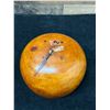 Image 7 : Antique Koa Wood 19th Century Calabash Bowl w/ Resin Restorations 6.5" Dia, 5"H
