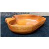 Image 1 : Small Koa Wood Leaf-Shaped Bowl Signed Blair Hawaii 8" x 2"H