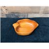 Image 2 : Small Koa Wood Leaf-Shaped Bowl Signed Blair Hawaii 8" x 2"H