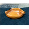 Image 5 : Small Koa Wood Leaf-Shaped Bowl Signed Blair Hawaii 8" x 2"H