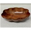 Image 1 : Small Carved Bowl Signed Kamani Wood, Approx. 7" x 5"