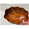Image 3 : Small Carved Bowl Signed Kamani Wood, Approx. 7" x 5"