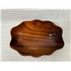 Image 2 : Small Carved Bowl Signed Kamani Wood, Approx. 7" x 5"
