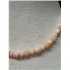 Image 4 : Angel Skin Coral Pikake Flower Lei w/ Coral Grotto Card 16"L