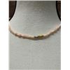 Image 5 : Angel Skin Coral Pikake Flower Lei w/ Coral Grotto Card 16"L
