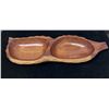Image 1 : Large Koa Wood Calabash Double Bowl 24" x 7" x 2"H