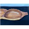Image 4 : Large Koa Wood Calabash Double Bowl 24" x 7" x 2"H