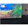 Image 3 : Vintage Miniature Oil Painting of Kailua Beach Access by PAF 5" x 5", Unframed